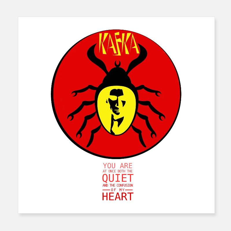 Franz Kafka - La transformation Poster 20 x 20 cm