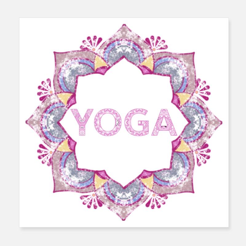 Yoga Poster 20x20 cm