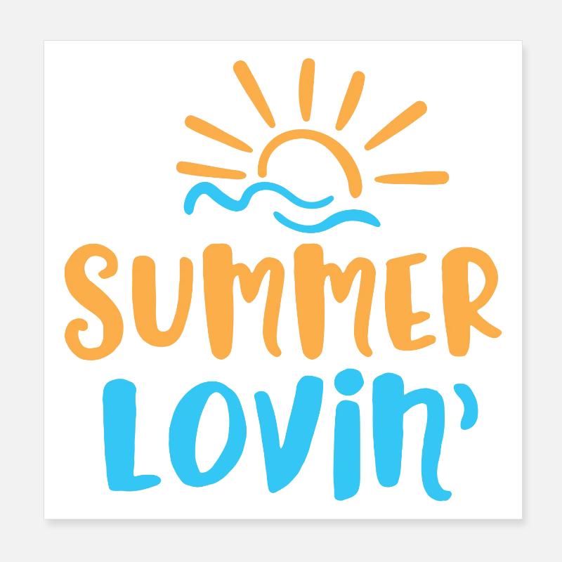 Summer Lovin ' Poster 20 x 20 cm