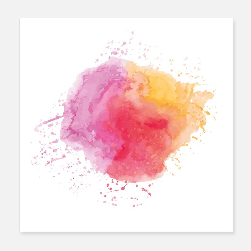 Watercolour Poster 8" x 8" (20x20 cm)