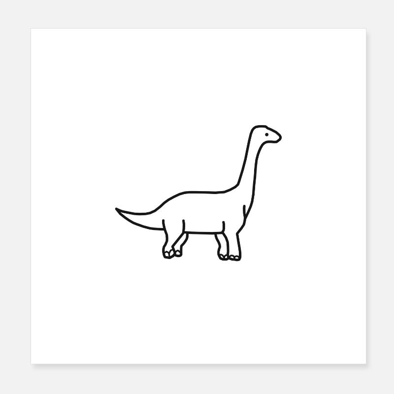 dinosaure Poster 20 x 20 cm