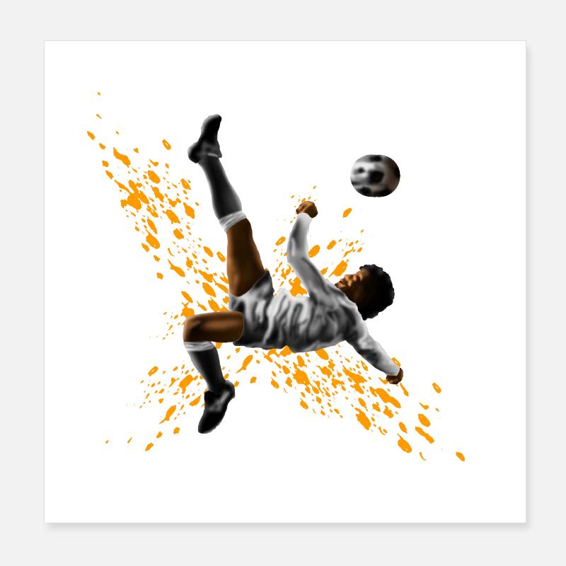 Fußball Poster 20x20 cm