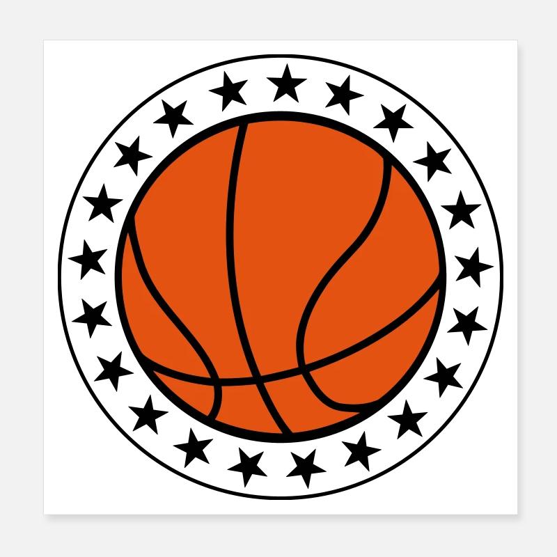 Basketball Poster 20x20 cm