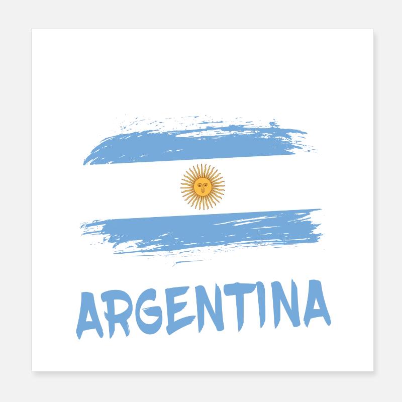 Team Argentinien / Geschenk Buenos Aires Poster 20x20 cm