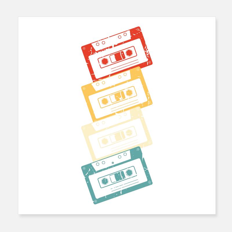 80s music Poster 8" x 8" (20x20 cm)