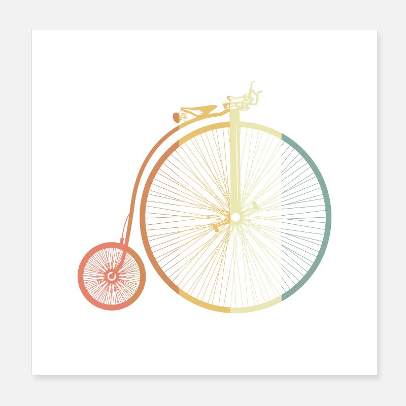 Penny farthing Poster 20 x 20 cm