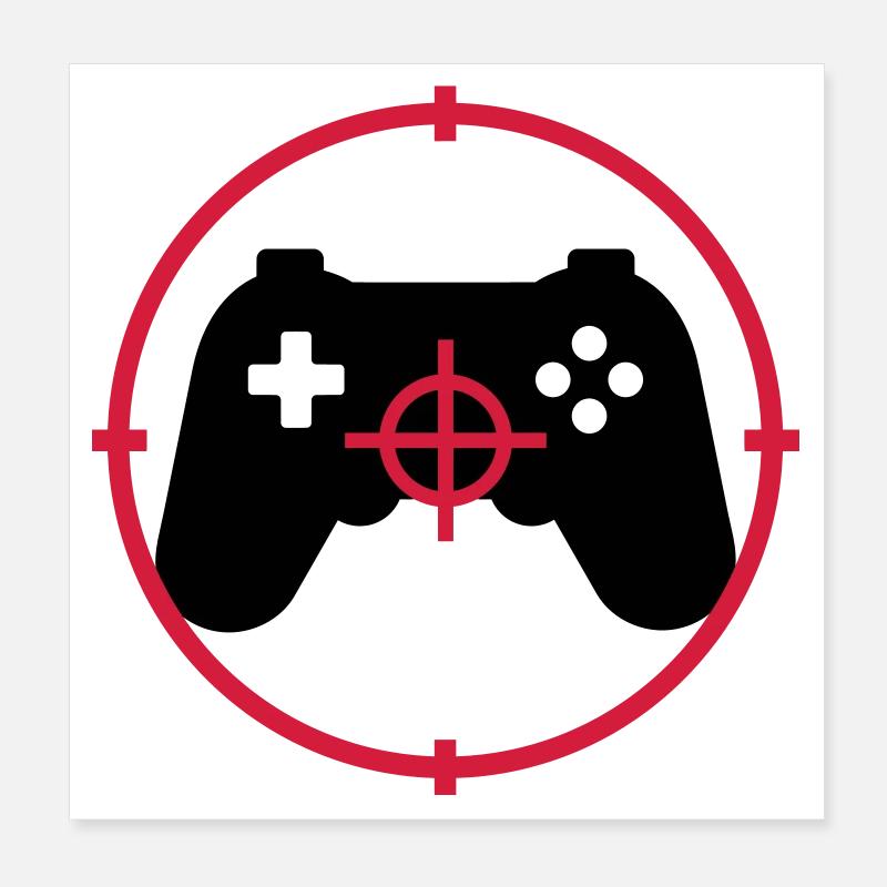 Gamer / Gaming Poster 8" x 8" (20x20 cm)