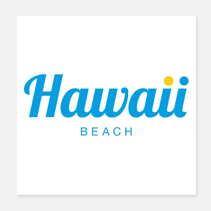 HAWAII Beach Poster 20x20 cm