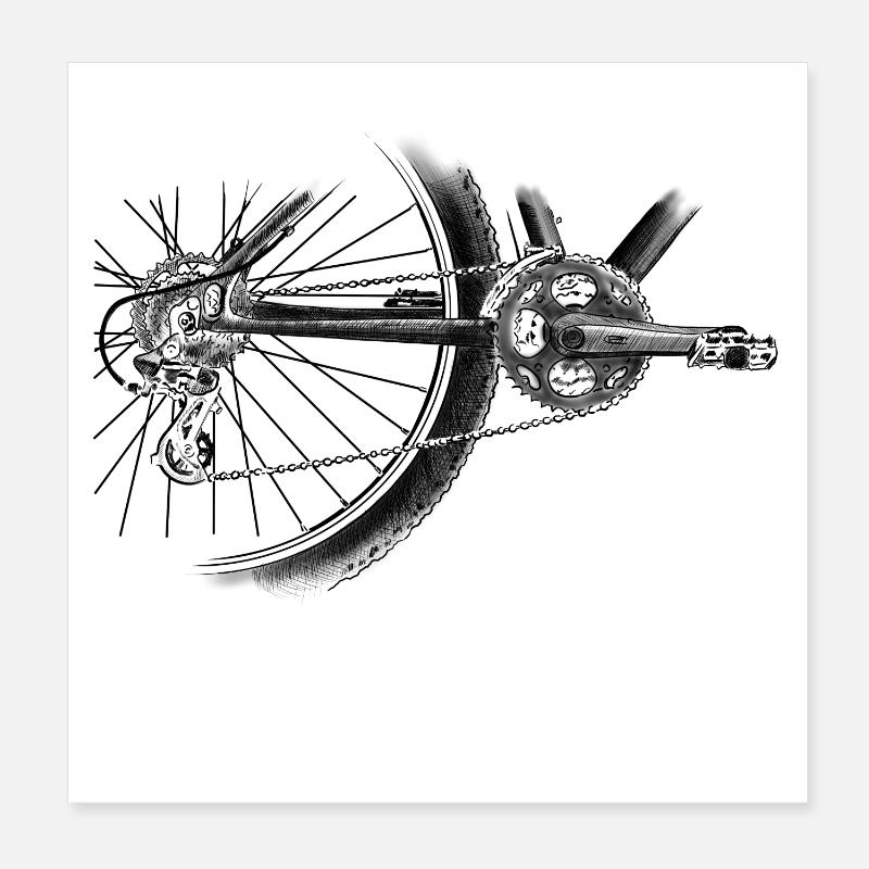 wheel Poster 8" x 8" (20x20 cm)