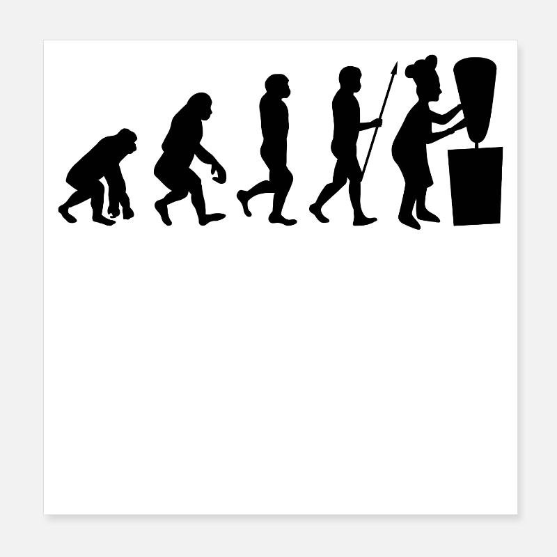Brochette brochette brochette kebab Evolution Poster 20 x 20 cm