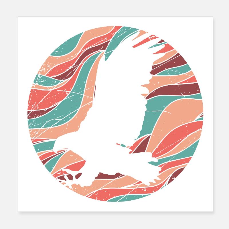 Greifvogel Poster 20x20 cm