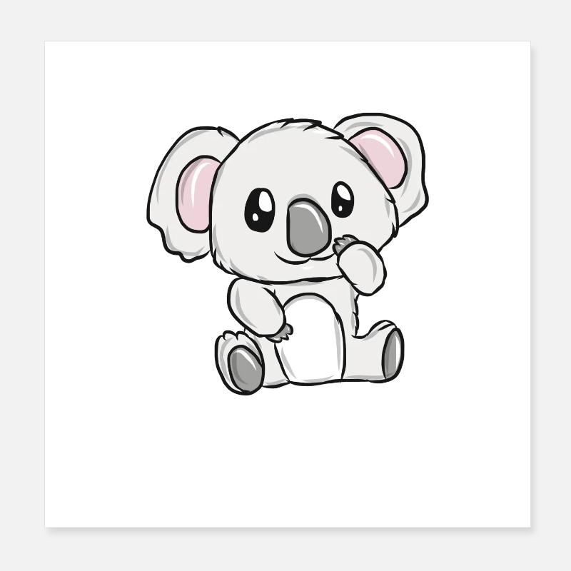 Kleines Koala Kuschelheld Poster 20x20 cm