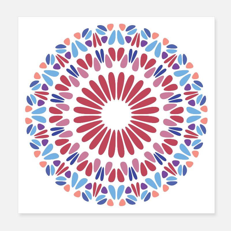 Mandala Poster 20x20 cm