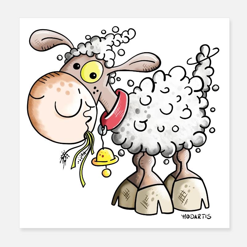 Petit Mouton Poster 20 x 20 cm