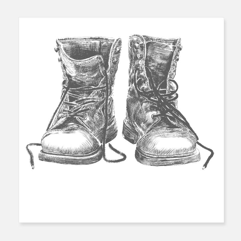 Schuhe Poster 20x20 cm