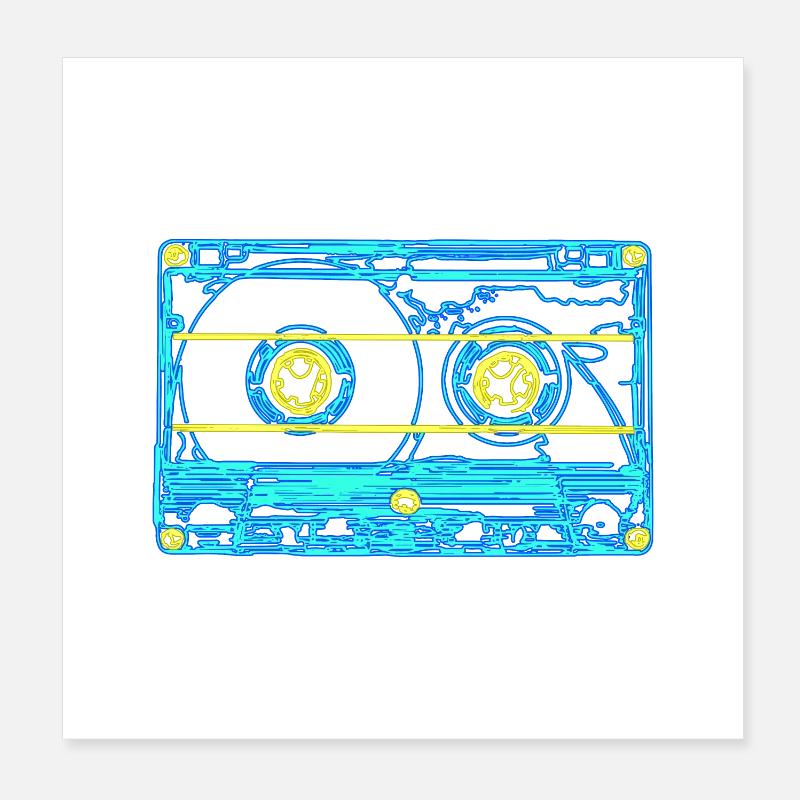 90s party Poster 8" x 8" (20x20 cm)