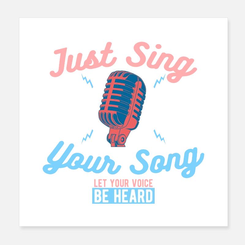 Karaoke Poster 20 x 20 cm