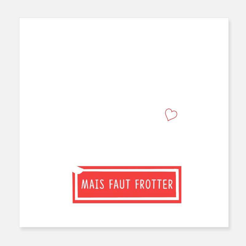 Humour et Émotion Chatastrophe Poster 20 x 20 cm