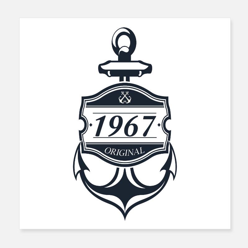 Ancre 1967 Poster 20 x 20 cm