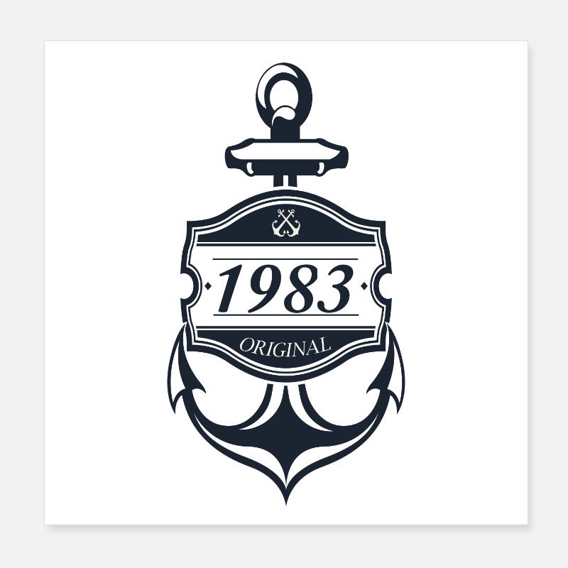 Ancre 1983 Poster 20 x 20 cm