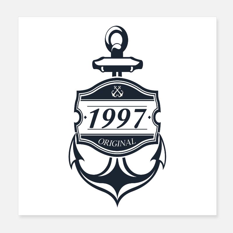 Anker 1997 Poster 20x20 cm