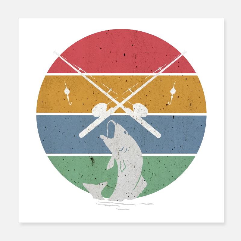 Pêche pêche pêche Poster 20 x 20 cm