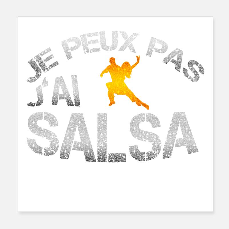 Salsa Poster 20 x 20 cm