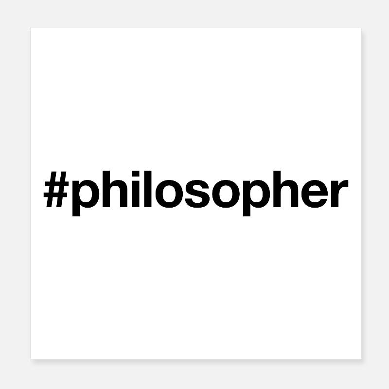 PHILOSOPHE Poster 20 x 20 cm