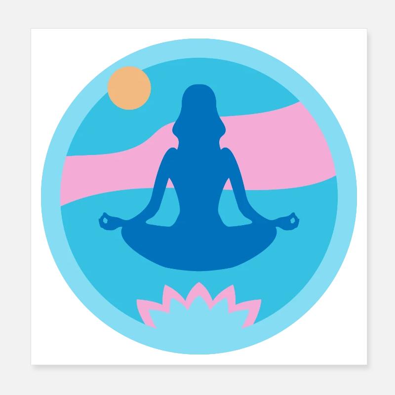 Yoga Poster 20x20 cm