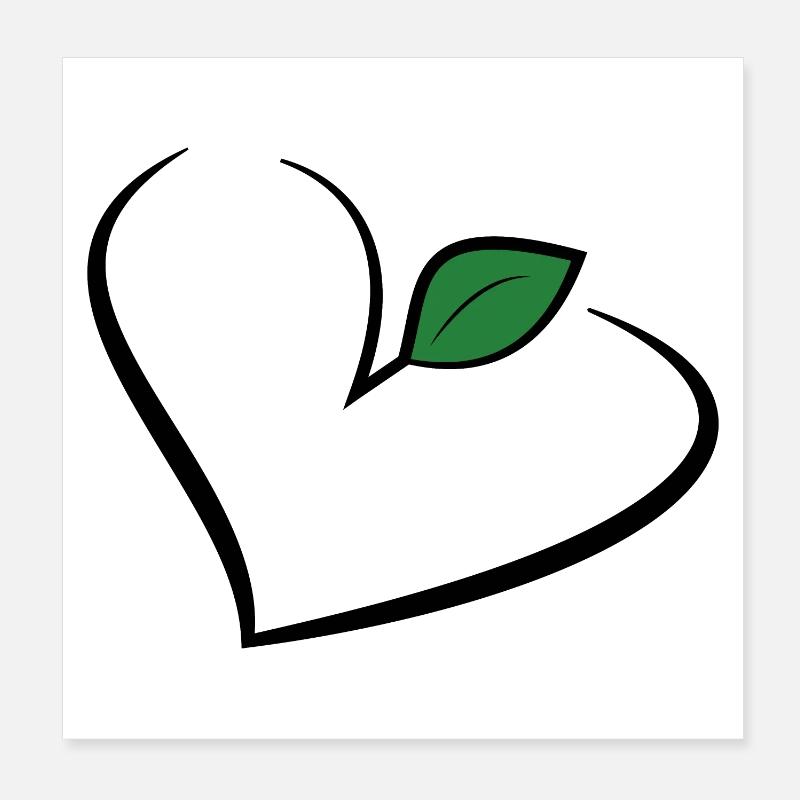 Vegan vegan veggie Poster 8" x 8" (20x20 cm)