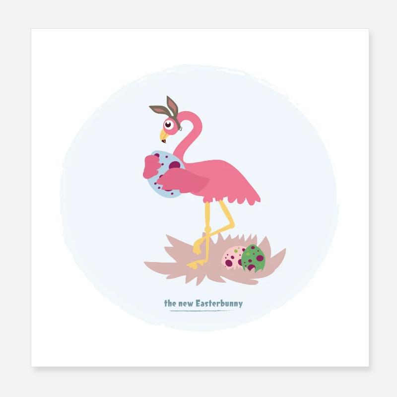 New Easter bunny Poster 8" x 8" (20x20 cm)