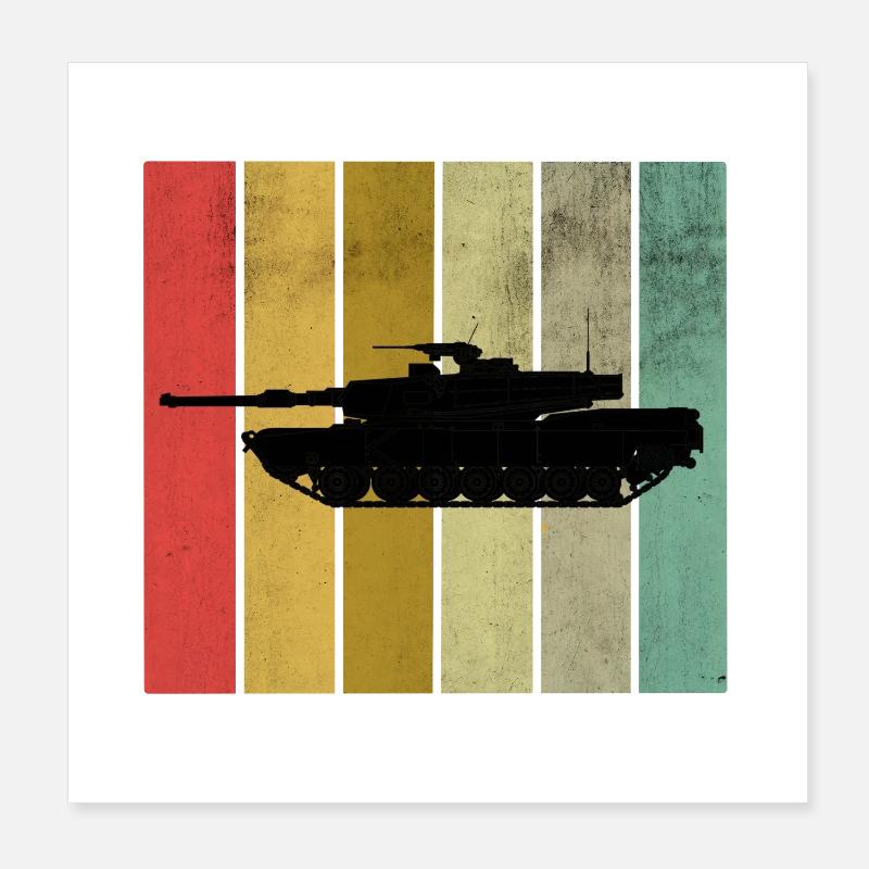 Tanks Poster 20 x 20 cm