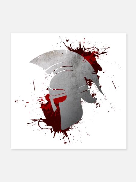 Sparte - Poster 20 x 20 cm - blanc - Devant