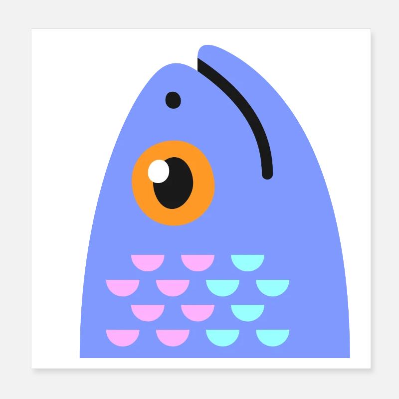 Sweet fish Poster 8" x 8" (20x20 cm)