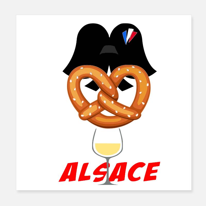 Alsace Poster 8" x 8" (20x20 cm)