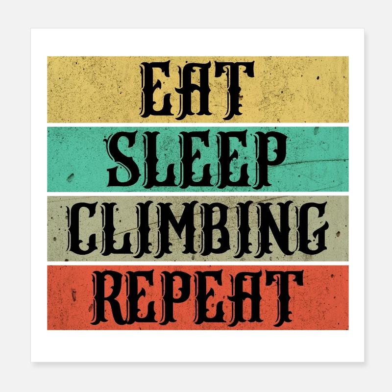 Escalade escalade Poster 20 x 20 cm