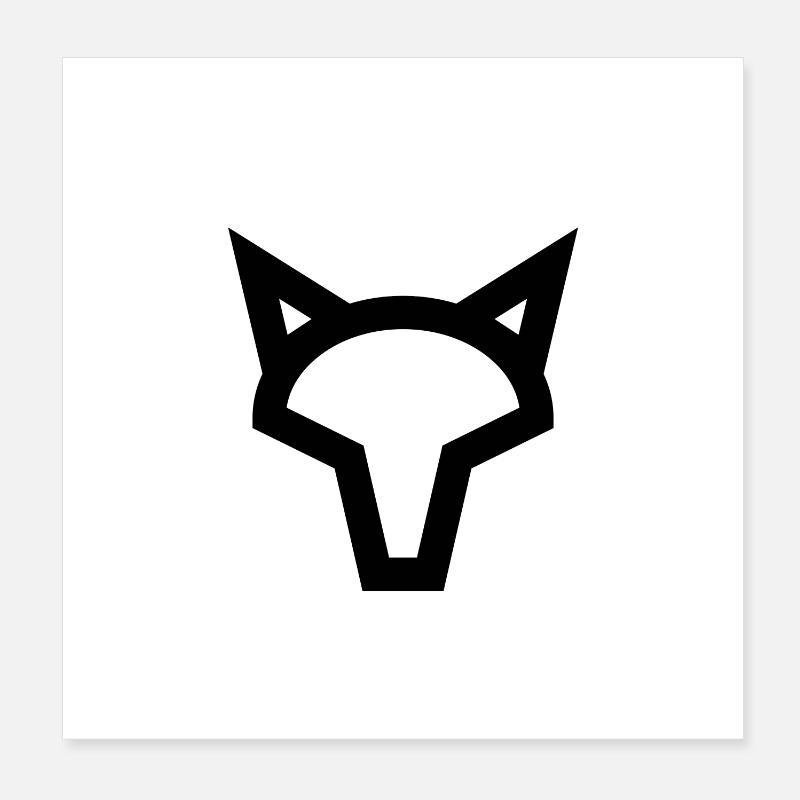 Fox logo Poster 8" x 8" (20x20 cm)