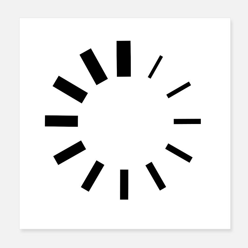 Loading logo Poster 8" x 8" (20x20 cm)