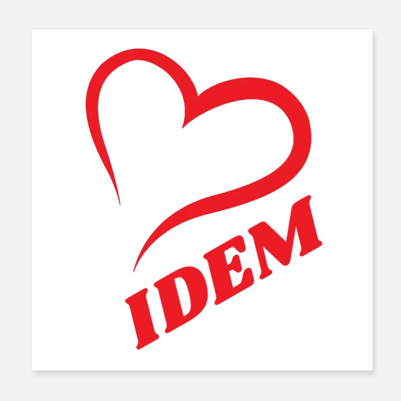 IDEM Poster 20 x 20 cm