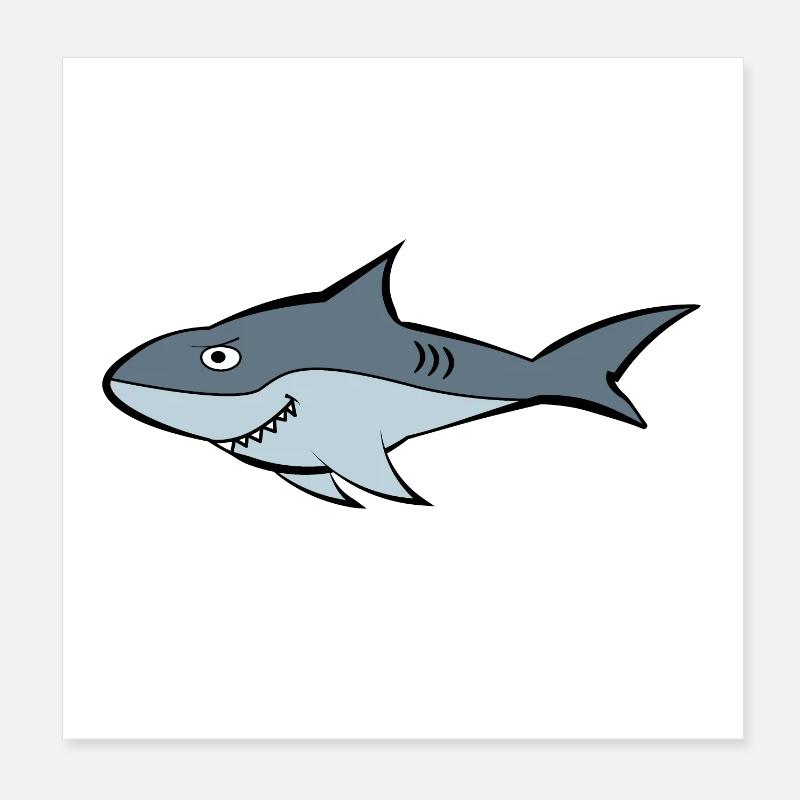 requin Poster 20 x 20 cm