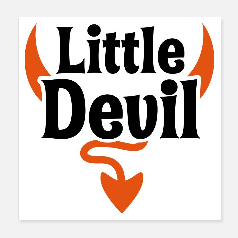 petit bébé diable Poster 20 x 20 cm