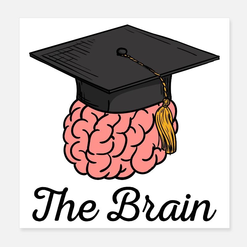 Graduated from school, graduated from high school, master funny Poster 8" x 8" (20x20 cm)