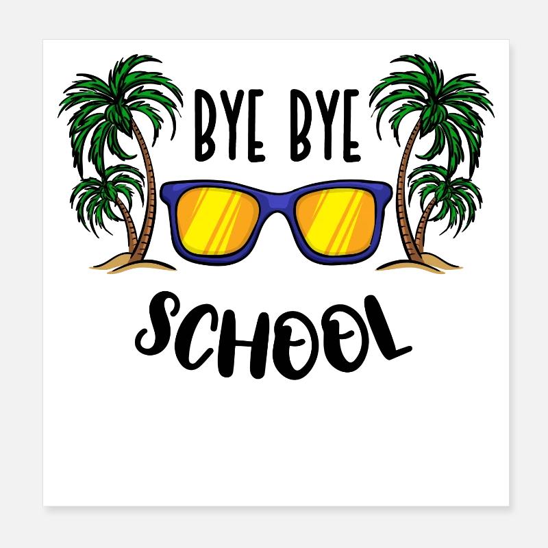 Schule Schulabschluss Prüfung Bestanden Master Poster 20x20 cm