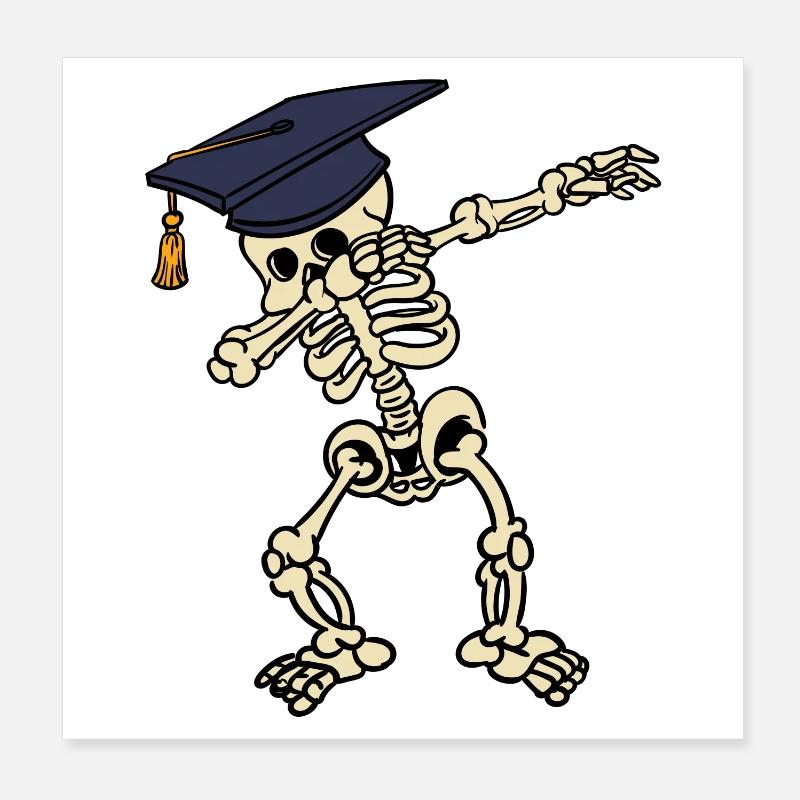 Matura Dab Graduation from high school Abi Dabbing Poster 8" x 8" (20x20 cm)