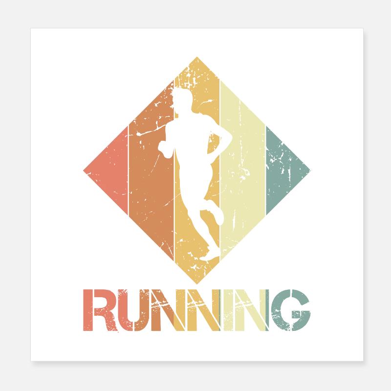 Jogging Poster 20 x 20 cm