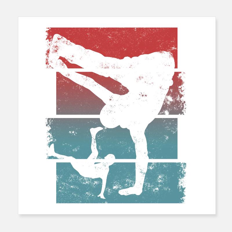 Breakdance Poster 20 x 20 cm