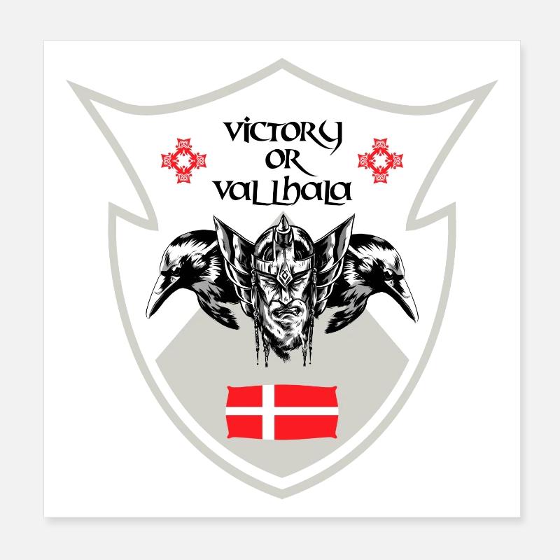 Design Danemark Viking Poster 20 x 20 cm