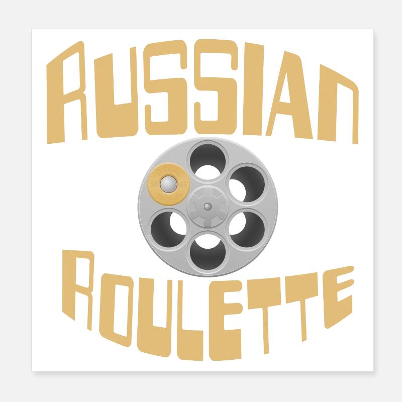 Roulette des risques Filmrad Poster 20 x 20 cm