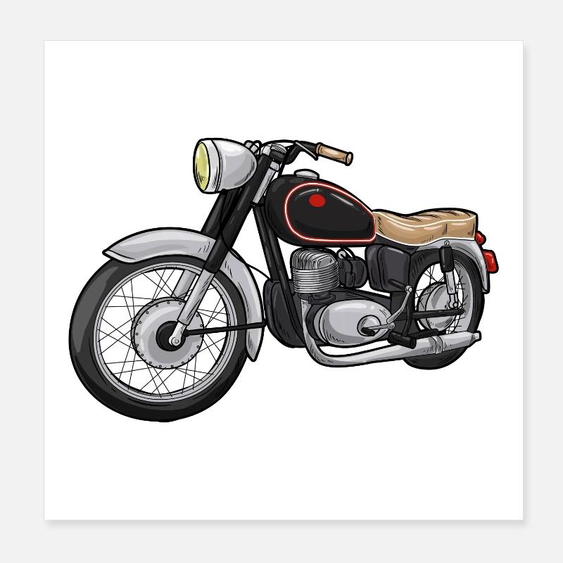 Cool motorcycle Poster 8" x 8" (20x20 cm)