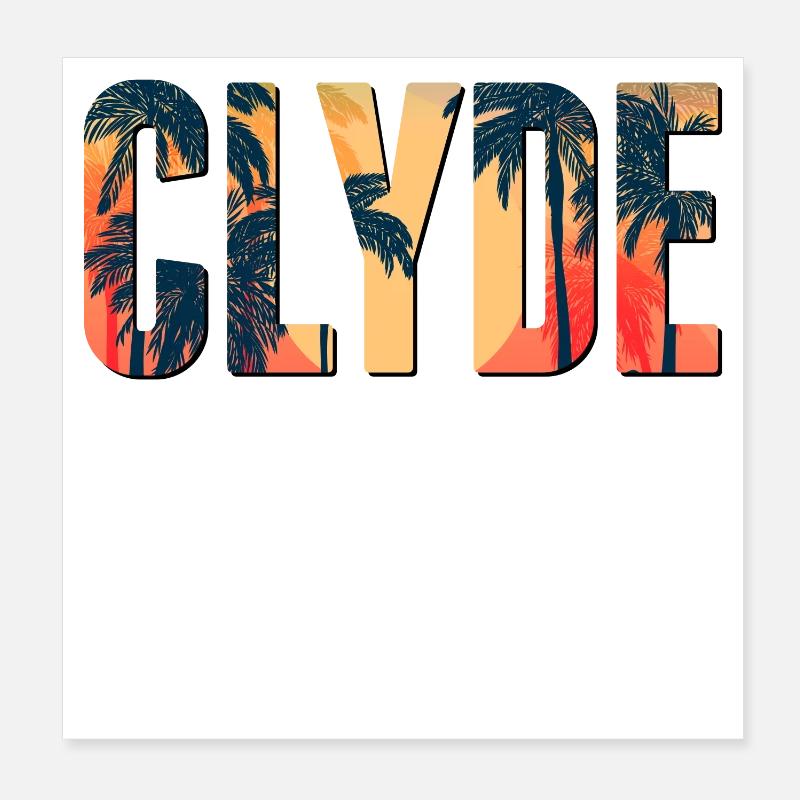 Look partenaire | Bonnie Clyde relation chérie couple Poster 20 x 20 cm